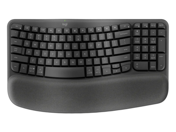 Teclado Inalámbrico Logitech Wave Keys, USB, Easy-Switch, Color Negro.