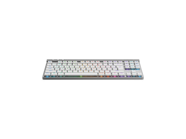 Teclado Logitech G515 TKL LIGHTSPEED, BT, Táctil, RGB, Color White, Modelo 920-012535.