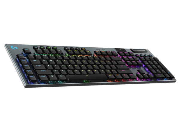 Teclado Logitech G915 X, Lightspeed, Táctil, RGB, Color Negro.