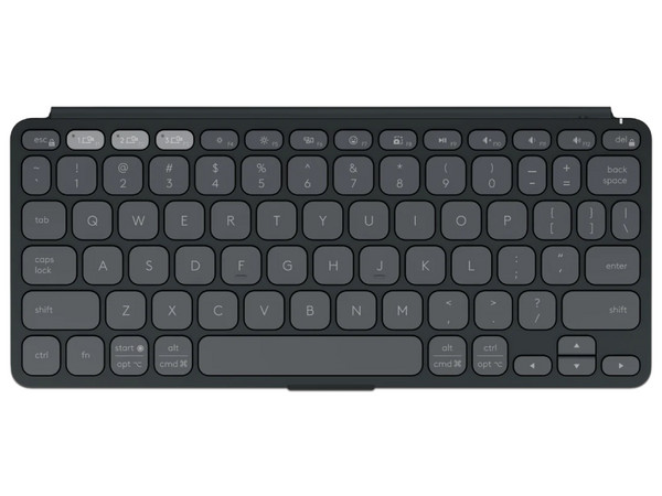 Teclado Inalámbrico Logitech To Go 2 compatible con Windows, Mac, iOS y Android, Bluetooth 5.0. Color Grafito.