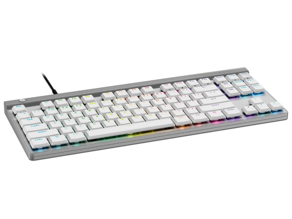 Teclado Alámbrico Logitech G515 TKL, USB con Retroiluminación RGB. Color Blanco.