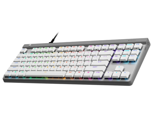 Teclado Alámbrico Logitech G515 TKL, USB con Retroiluminación RGB. Color Blanco.