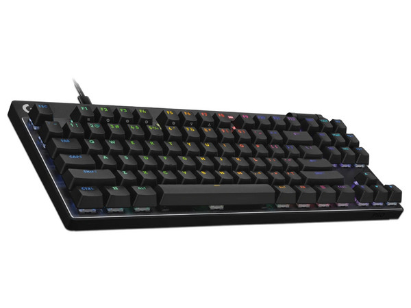 Teclado Gaming Logitech Pro X TKL, RGB, Conexión USB, Modelo 920-013131, Color Negro.