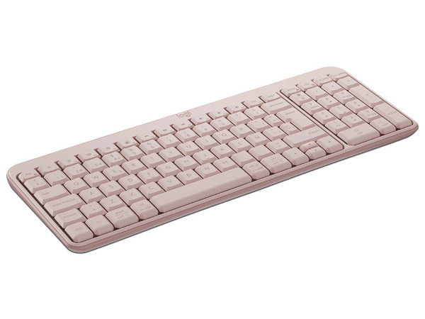 Teclado inalámbrico Logitech K250, Bluetooth, (Versión en Español). Color Rosa.