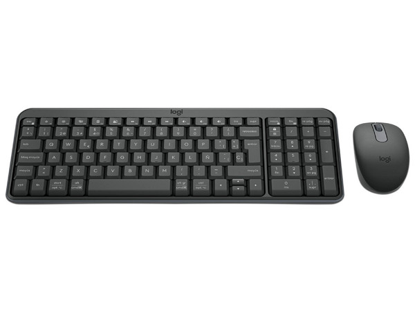 Kit de Teclado y Mouse Logitech MK250 Compact, Bluetooth, Color Negro.