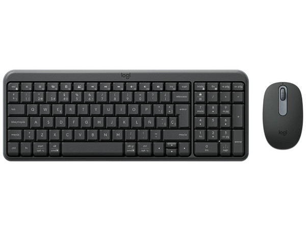 Kit de Teclado y Mouse Logitech MK250 Compact, Bluetooth, Color Negro.
