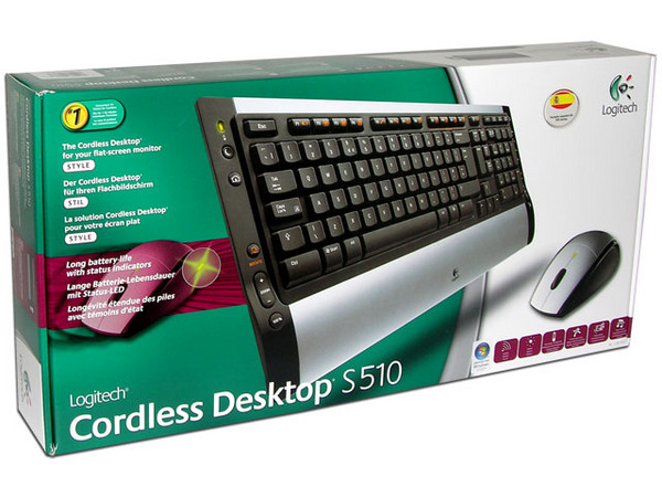 Teclado y Mouse inalámbrico Logitech Cordless Desktop S 510