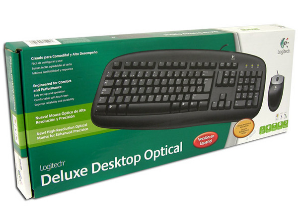 Teclado y Mouse Logitech Deluxe Desktop Optical PS/2