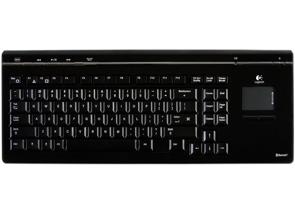 Teclado Logitech Inalámbrico MediaBoard Pro con Touchpad integrado para PlayStation 3, Bluetooth 2.0