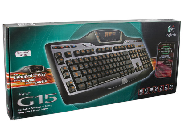 Teclado Logitech G15 GAMING, Color Negro, USB, LCD GamePanel y Caracteres iluminados. (versión en inglés)