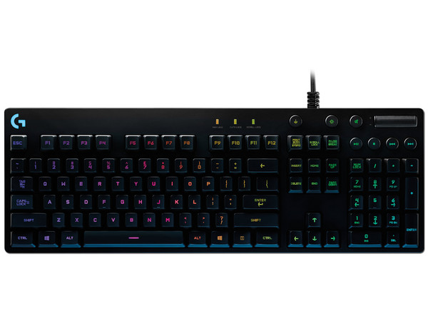Combo Logitech de Teclado mecánico Orion Spectrum G810 con retroiluminación RGB, Audífonos G533 Wireless y Mouse óptico inalámbrico Gamer G900 Chaos Spectrum.