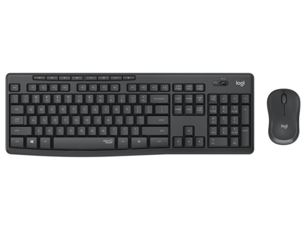 Teclado y Mouse Logitech MK295 Silent, Inalámbricos, USB. Color Negro.