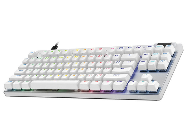 Teclado Logitech Gamer PRO X TKL Rapid, Mecánico, LED RGB, Magnéticos Analógicos, Alámbrico USB y Bluetooth.