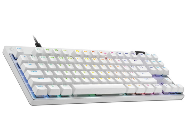 Teclado Logitech Gamer PRO X TKL Rapid, Mecánico, LED RGB, Magnéticos Analógicos, Alámbrico USB y Bluetooth.