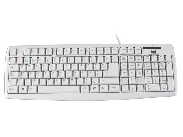 Teclado Manhattan Enhanced, PS/2. Color Beige