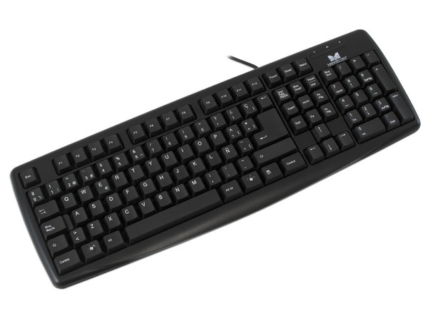 Teclado Manhattan Enhanced, PS/2. Color Negro                                    