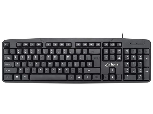 Kit de Teclado y Mouse Manhattan 178464, USB. Color Negro.