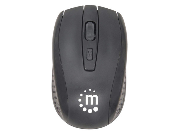 Kit de Teclado y Mouse Óptico Manhattan 178990, Receptor USB, Color Negro.