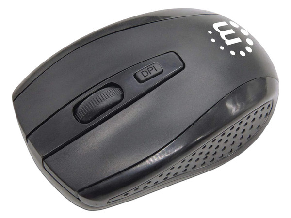 Kit de Teclado y Mouse Óptico Manhattan 178990, Receptor USB, Color Negro.