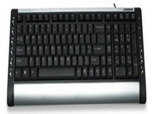 TECLADO Multimedia X2 USB Neg/Plata Slim