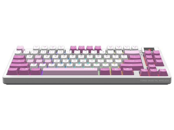 Teclado MSI Forge GK600 TKL Wireless Violet RGB, 2.4G Inalámbrico, Bluetooth, USB 2.0, Switches Mecánicos, Teclado en Ingles.