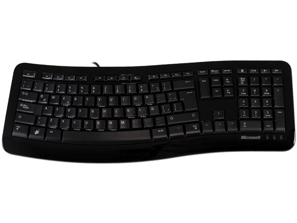 Teclado Microsoft Comfort Curve 3000, Color Negro, USB.