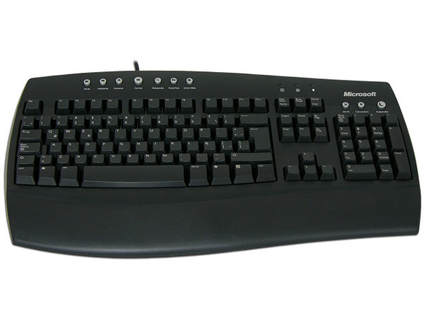 Teclado Microsoft Internet, Español, PS/2. Color Negro
