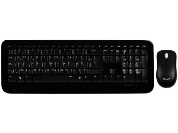 Teclado y Mouse Inalámbricos Microsoft Wireless Desktop 800, USB, Color Negro, OEM.