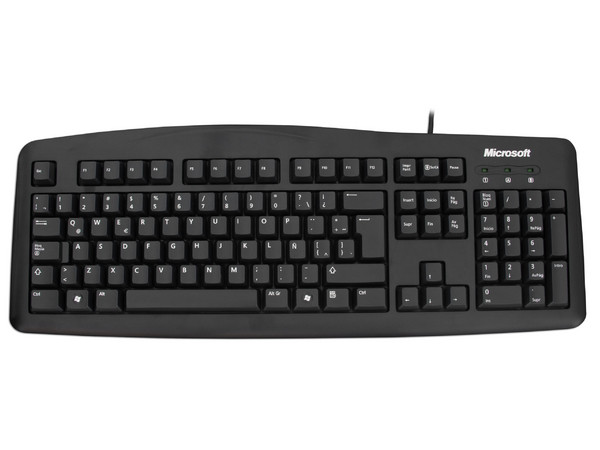 Paquete de 5 teclados Microsoft 200, Color Negros, USB.