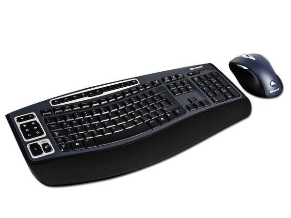 Teclado y Mouse Inálambricos Microsoft Wireless Láser Desktop 5000, USB, Color Negro