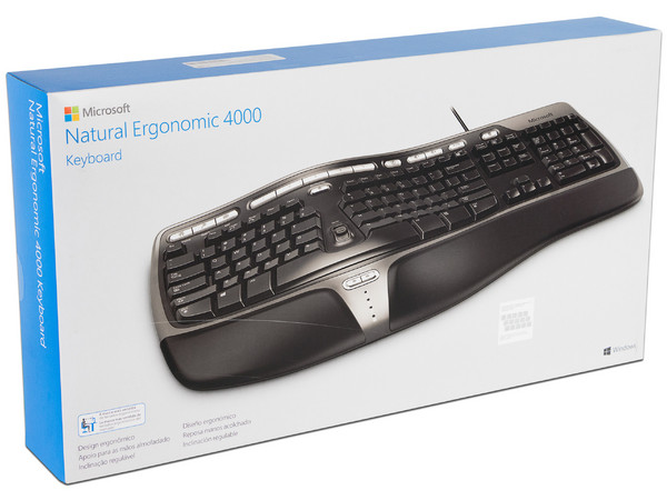 Teclado Microsoft Natural Ergonomic 4000, USB