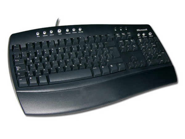 Teclado Microsoft para Internet, Español, Color Negro.