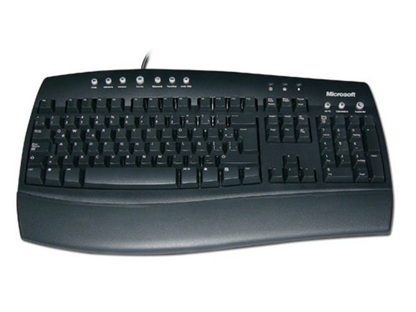 Teclado Microsoft para Internet, Español, Color Negro.