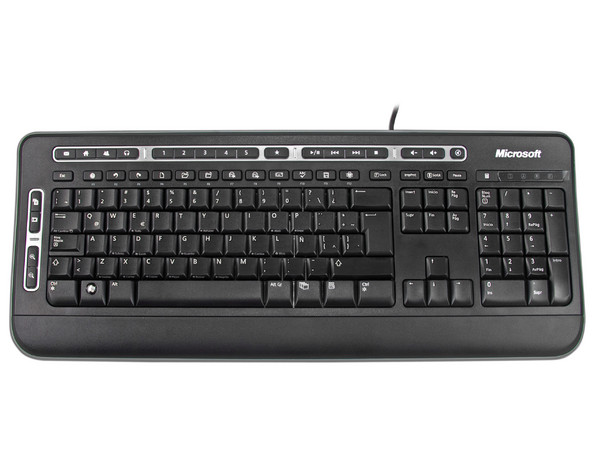 Teclado Microsoft Digital Media Keyboard 3000, Color Negro, USB.