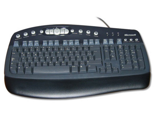 Teclado Microsoft Multimedia Color Negro