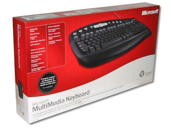 Teclado Microsoft Multimedia Color Negro