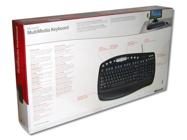Teclado Microsoft Multimedia Color Negro