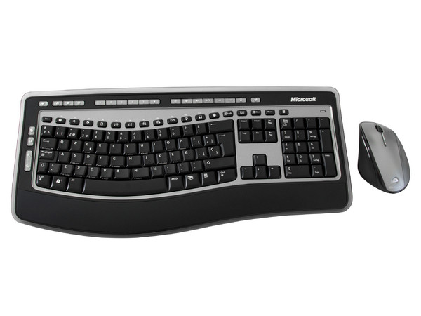 Teclado y Mouse Inálambricos Microsoft Wireless Laser Desktop 6000 v3, USB, Color Negro