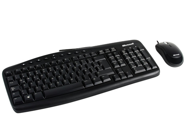 KIT de Teclado y Mouse Microsoft Wired Desktop 500, PS/2, Color Negro