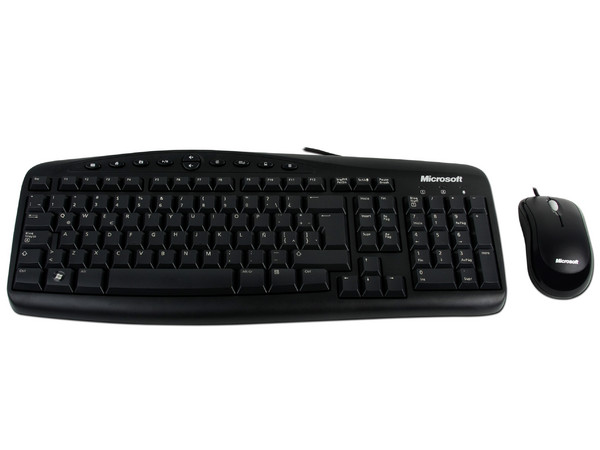 KIT de Teclado y Mouse Microsoft Wired Desktop 500, PS/2, Color Negro