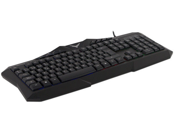 Teclado multimedia Gamer Naceb Na-0912, retroiluminado, USB. Color Negro. (Versión en Español)