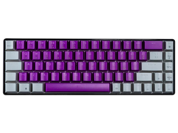 Teclado Mecánico Naceb NA-0963M de 60%, USB. Color Morado/Gris