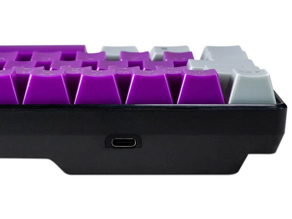 Teclado Mecánico Naceb NA-0963M de 60%, USB. Color Morado/Gris