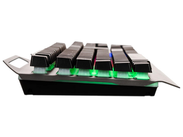 Teclado Gamer NACEB Cyber Steel K152, QWERTY, USB, RGB, Español. Color Negro.