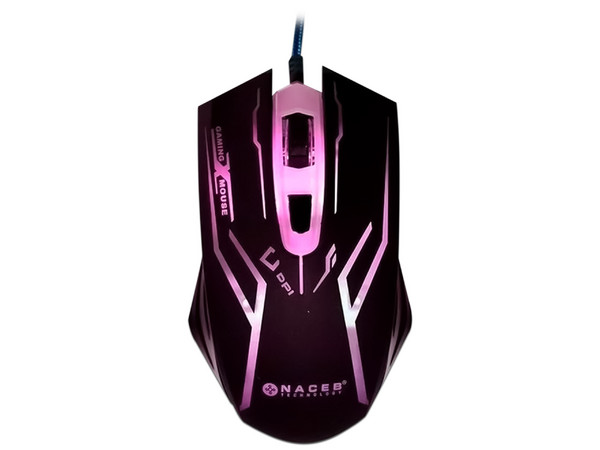 Teclado Gamer y Mouse NACEB, USB. Color Negro.