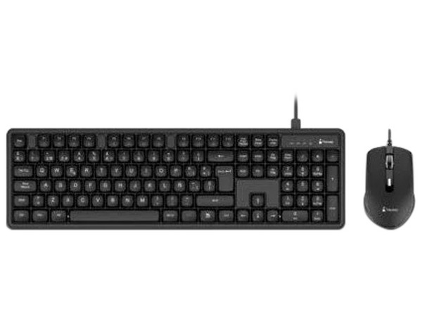 Kit de Teclado y Mouse Nextep NE-490A, Alámbrico, USB, Color Negro.