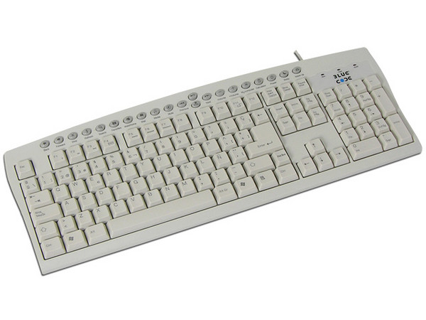 Teclado BlueCode Multimedia en Español, PS/2.