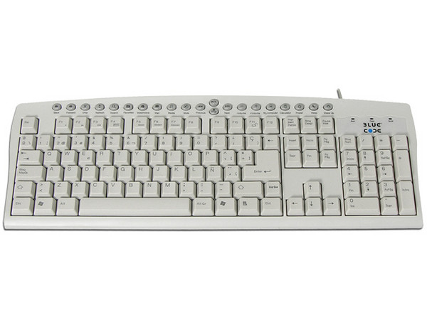 Teclado BlueCode Multimedia en Español, PS/2.