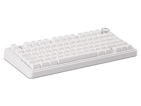 Teclado Inalámbrico AULA F75 , Iluminación RGB, Receptor USB, Bluetooth. Color Blanco. (Versión en Inglés).