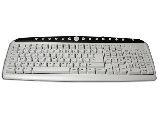 Teclado Perfect Choice Multimedia en Español, PS/2.